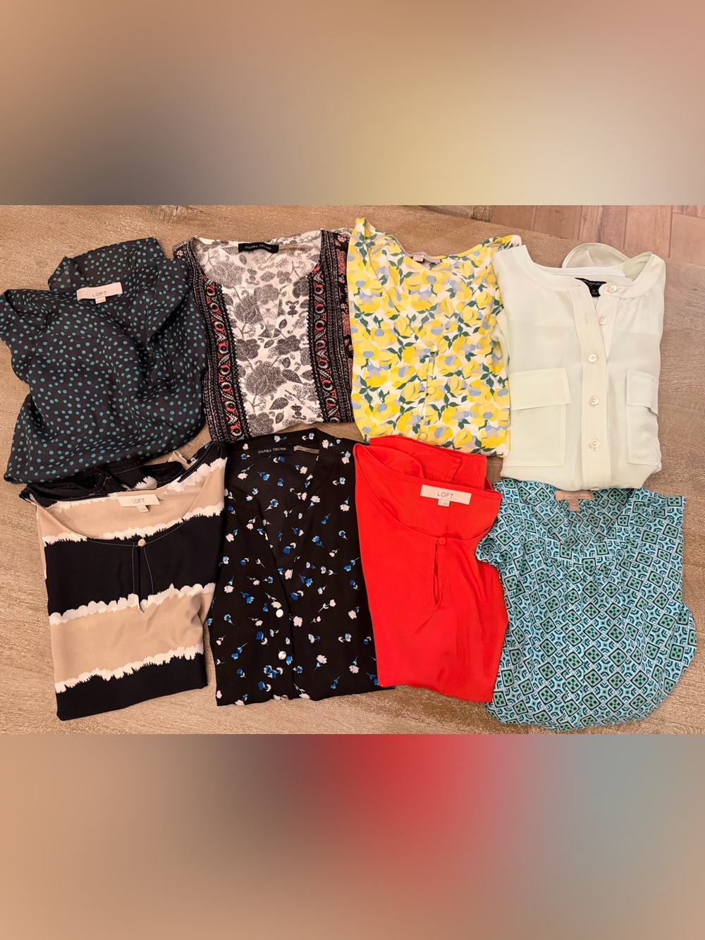 Women’s Blouse Bundle 8-Piece Size Medium LOFT Banana Republic Ivanka Trump